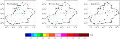 The Temporal-Spatial Variations and Potential Causes of Dust Events in Xinjiang Basin During 1960–2015